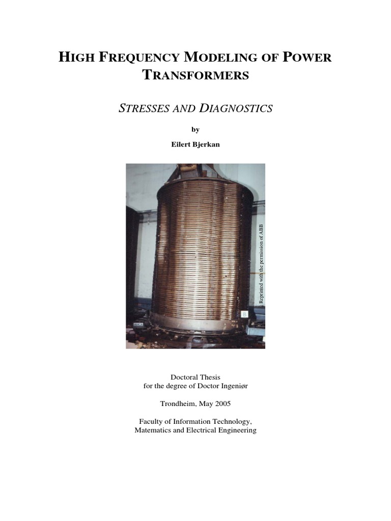 High Frequency Transformer Modeling | PDF | Transformer | Inductance
