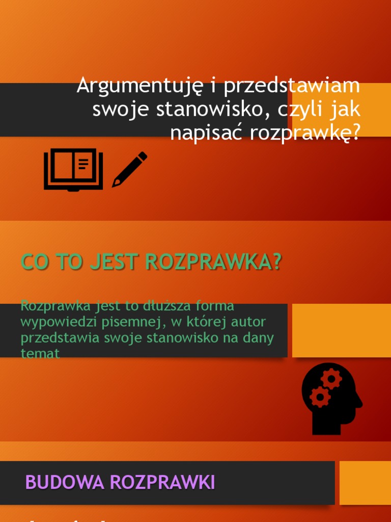 Jak Napisać Rozprawkę | PDF