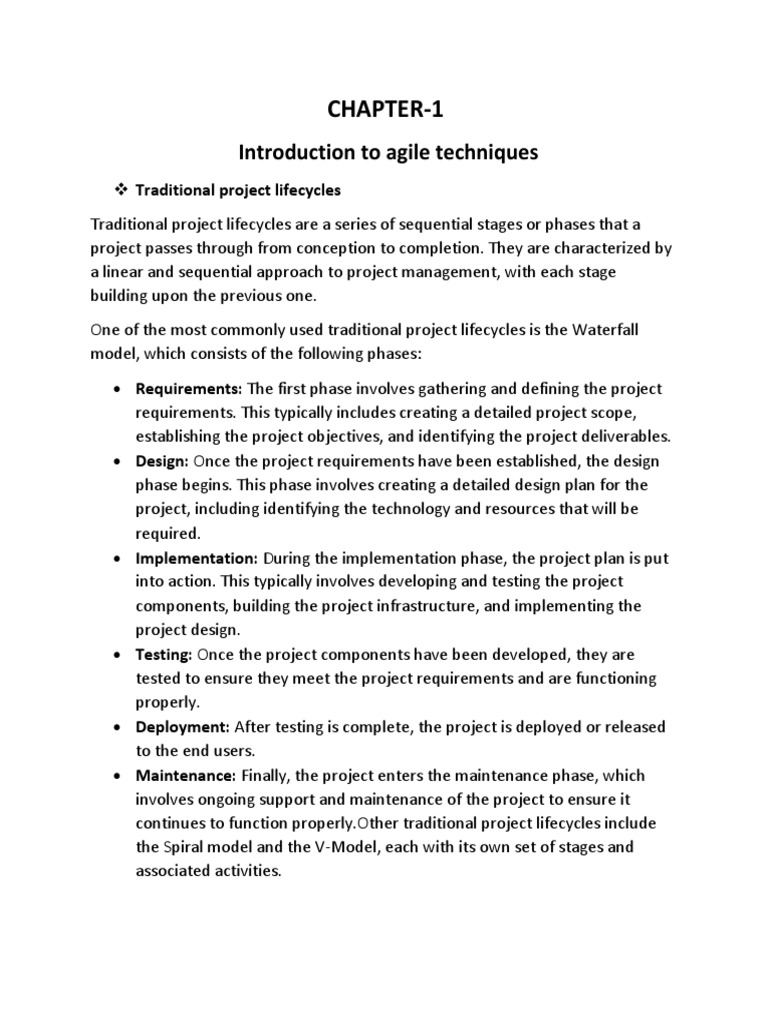 Agile vs. Traditional Project Management | PDF | Scrum (Software ...
