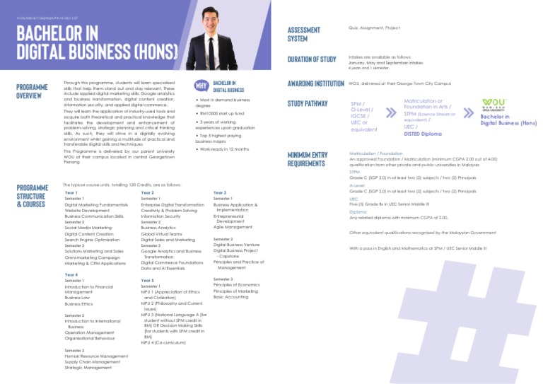 Get a jobready digital business degree in under 4 years PDF