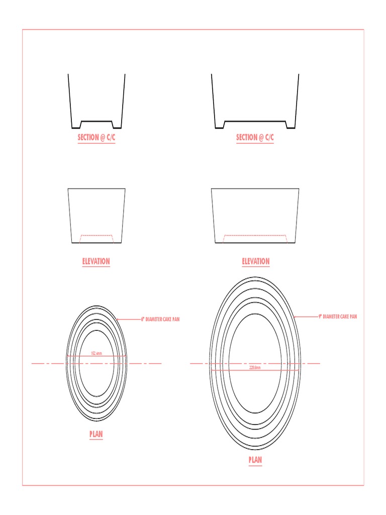 Cake Pan Size Comparison Guide | PDF | Technology & Engineering