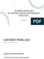 Pert 11 ASESMEN PERILAKU Dan Teknik Modifikasi Perilaku