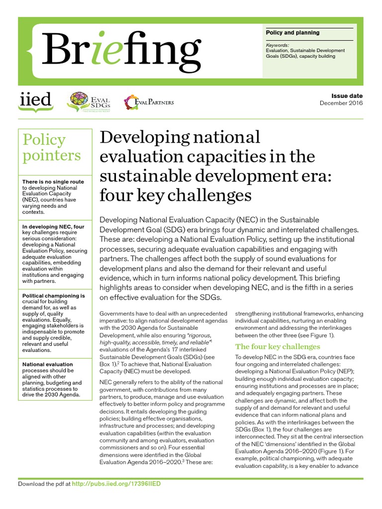 17396IIED | PDF | Evaluation | Policy
