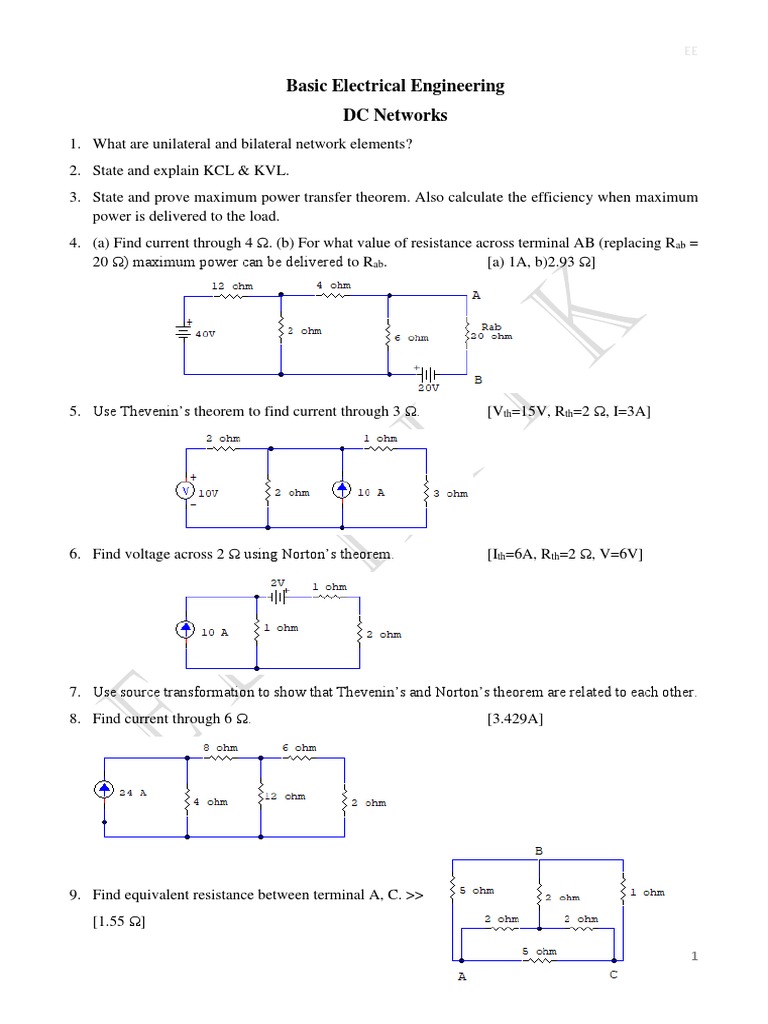 BasicEE_DC Networks PDF