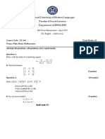 Mid Paper English 2023 PDF