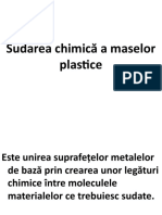 17Sudarea chimică a maselor plastice