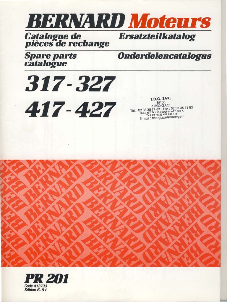 Bernard 317 327 417 427 PDF — free download