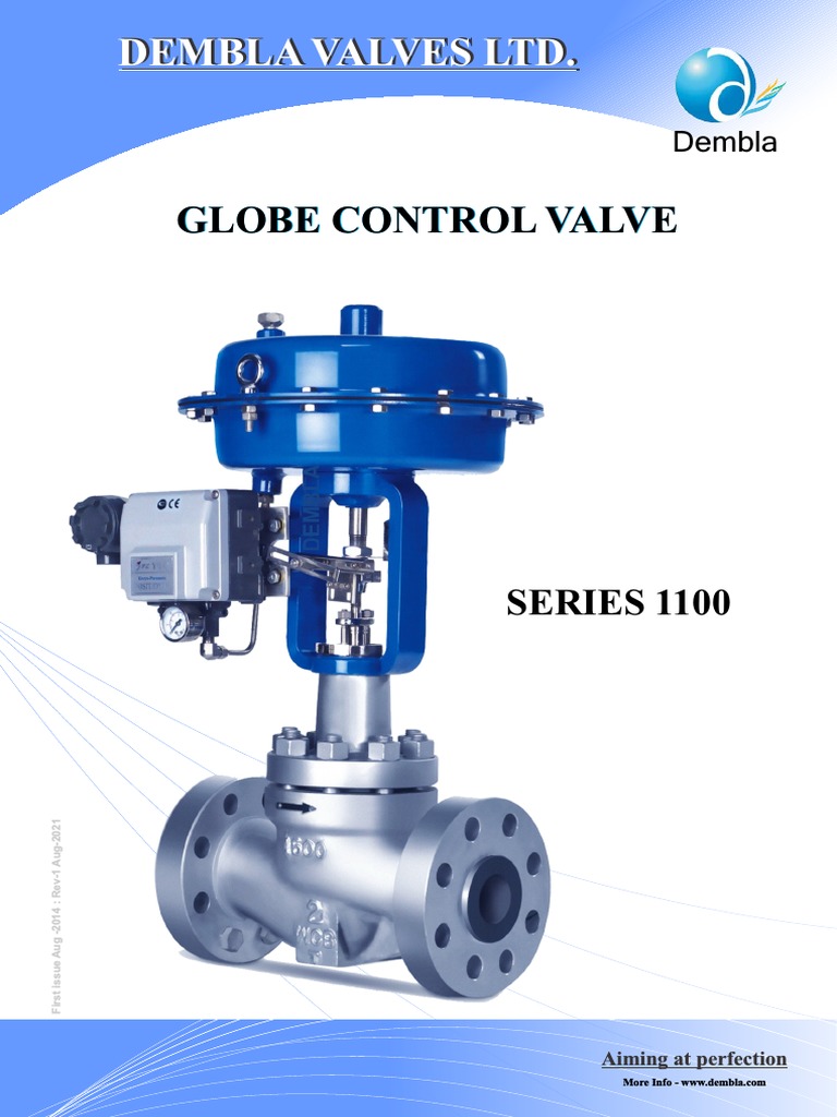 Dembla Globe Control Valve Brochure PDF Valve Building Materials