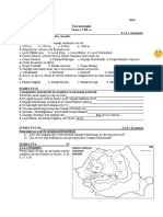 TEST GEOGRAFIE CLASA A VIII-A