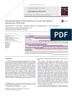 Clinical Determinants of Life Satisfaction in Chronic Schizophrenia