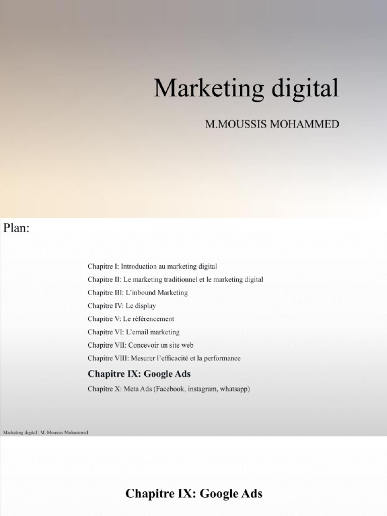 Chapitre 9 Google Ads | PDF