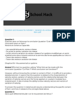 Activité 1 - Variation Du Vecteur Vitesse Lors de La Chute Libre .PDF Summarization Report