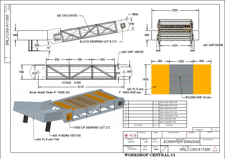 Desain Conveyor Grading | PDF