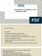 Values, Conceptual Model and Approaches.