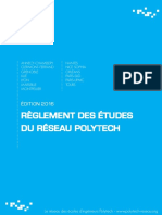 Reglement Etudes Reseau Polytech 2016