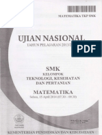 2014 - Soal UN Matematika TKP SMK