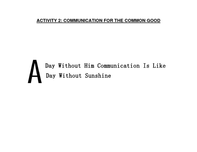 Communication For The Common Good PDF