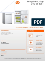 Le Vrai Réfrigérateur 2 Portes, de Petite Taille: Caracteristiques