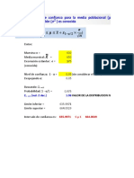 Intervalo de confianza para media poblacional y proporción con datos de muestra