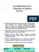 Finale Ek Kompozit Malzemeler Dersi Calisma Konulari Ve Calisma Sorulari PDF