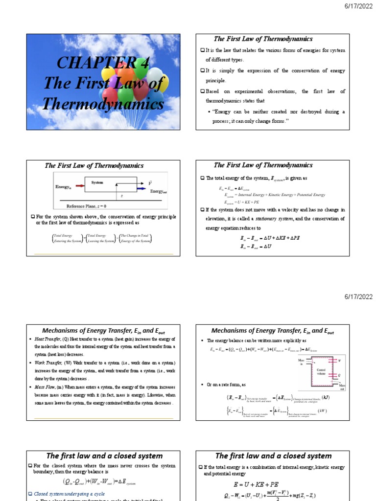 Understanding the First Law of Thermodynamics | PDF | Heat | Fluid Dynamics