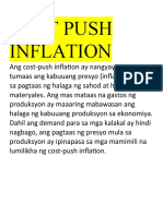 Cost Push Inflation