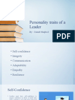 Personality Traits of A Leader