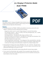 Lithium Battery Charging & Protection Module Model:TP4056: Description