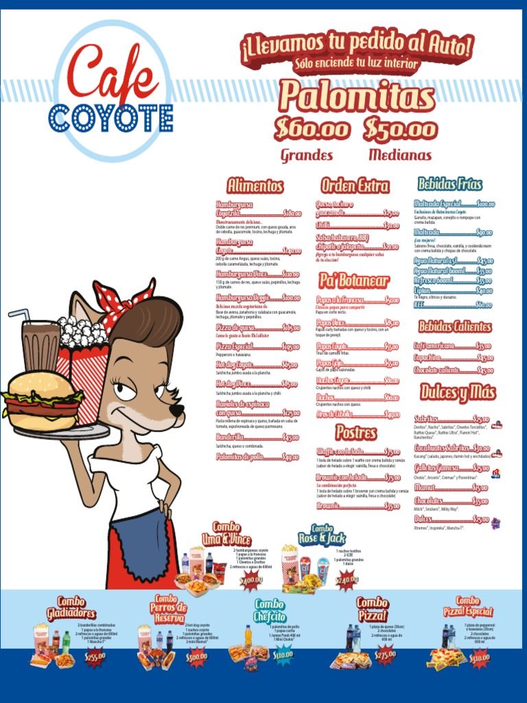 Menu Insurgentes PDF Postres Hamburguesas