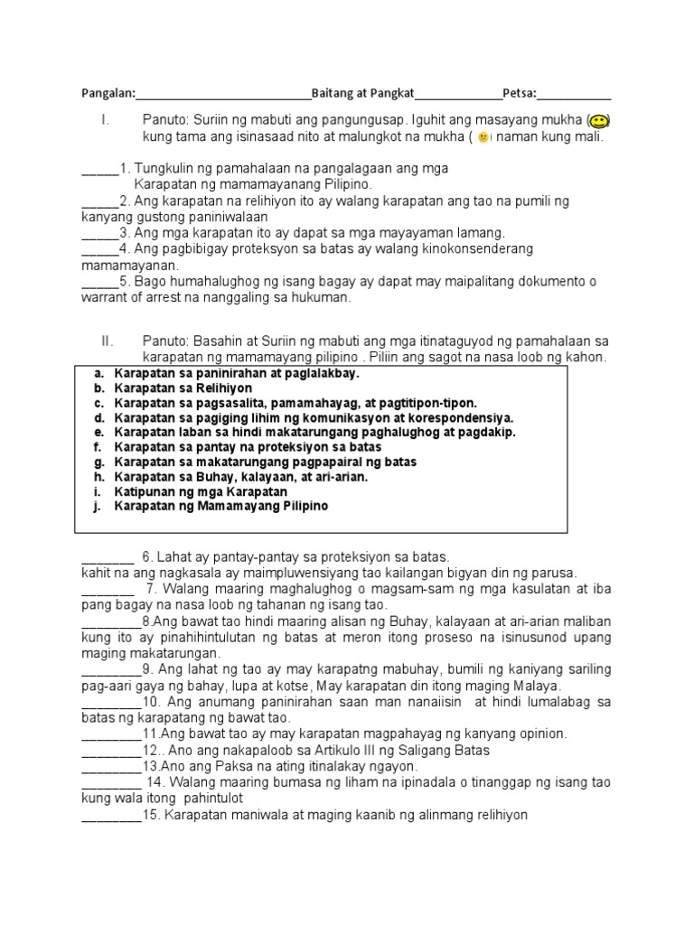 Pagsusulit Sa AP | PDF