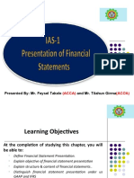 Ias 1 Presentation of Financial Statements