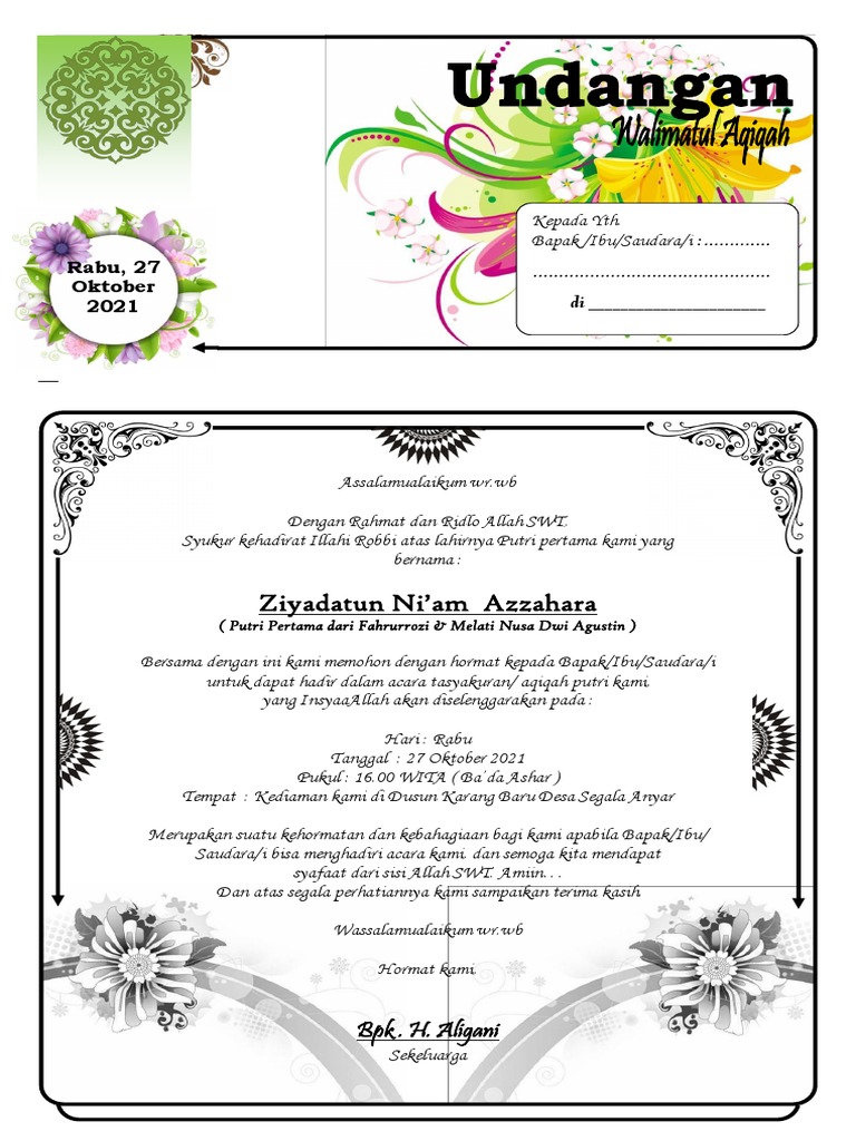Undangan Aqiqah Contoh 01 (edited).pdf | PDF