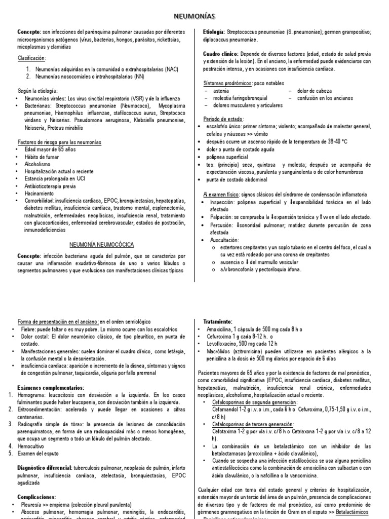 Neumonía Pdf Pdf