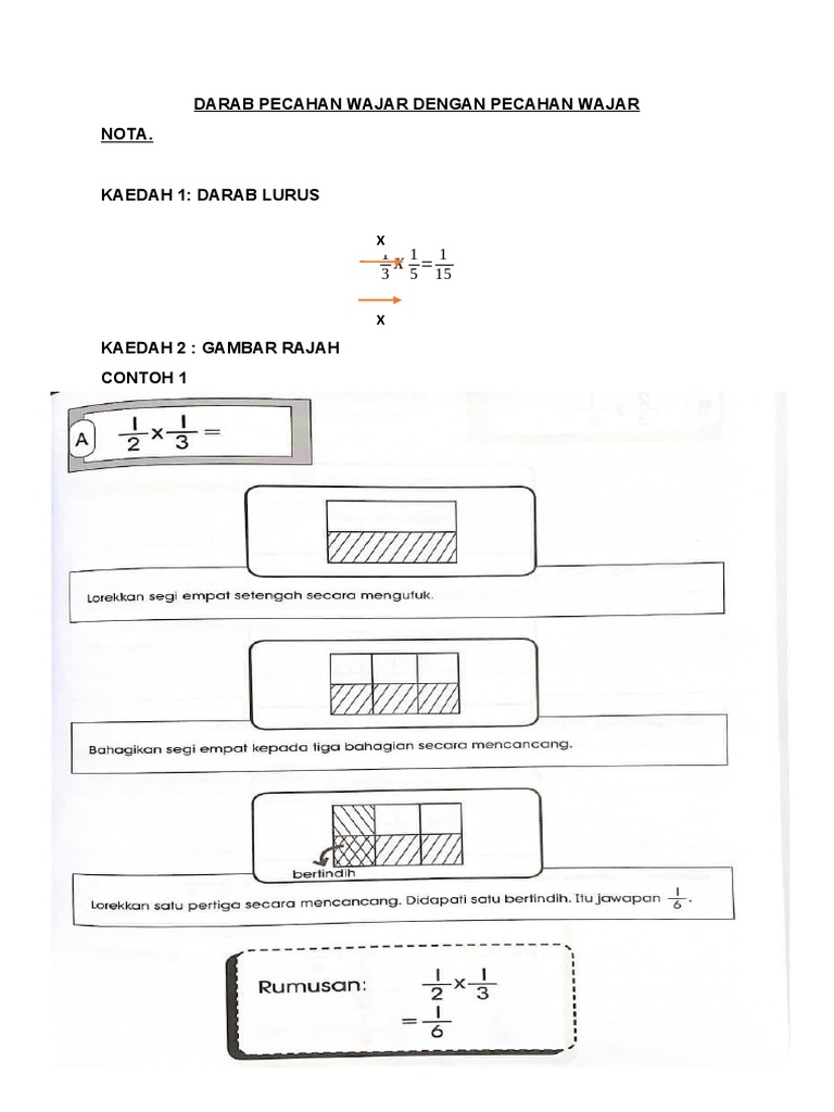 Darab Pecahan Wajar Dengan Pecahan Wajar Pdf