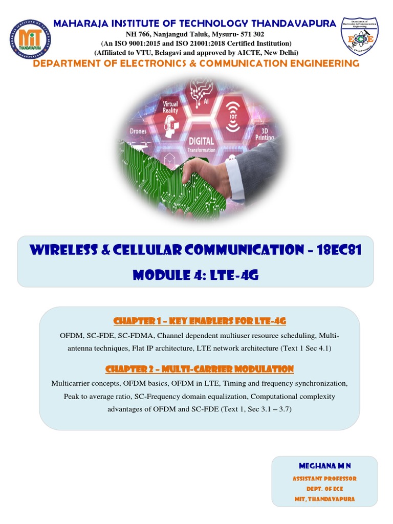 LTE-4G Key Enablers and Techniques | PDF | Orthogonal Frequency ...