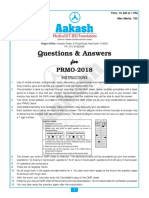 PRMO 2018 (19-08-2018) - QuestionPaper PDF
