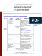 MCLE Sample Schedule