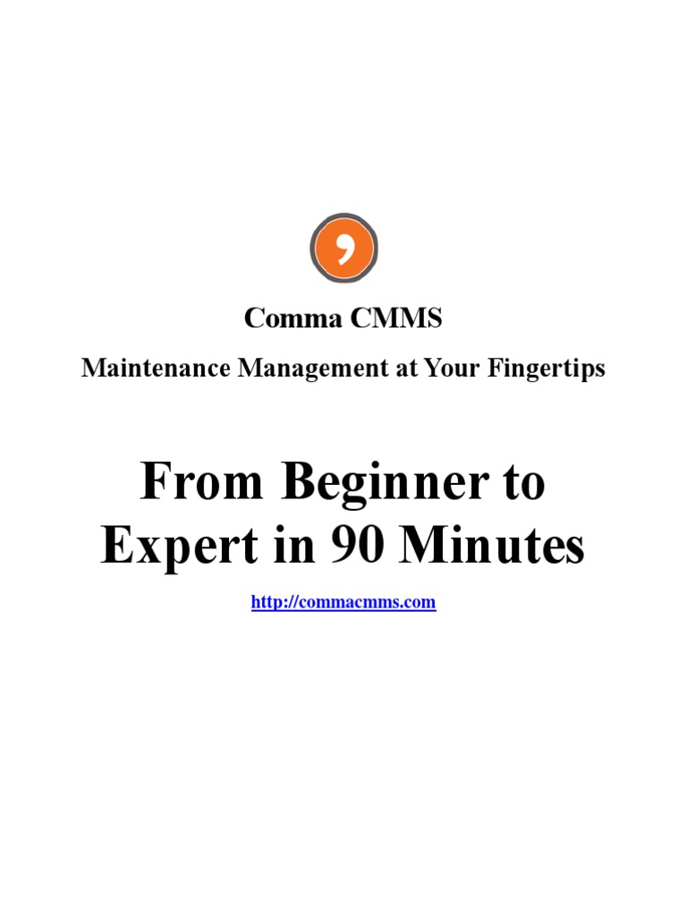 Comma CMMS Training Guide | PDF | Button (Computing) | Computing