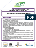 1º Revisão - 2022 - Grupo Hospitalar Conceição - GHC - #646 - Engenheiro Segurança Do Trabalho