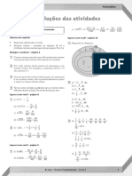 Resoluções das atividades matemáticas