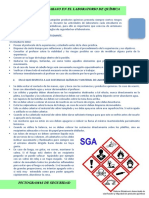Ficha de Normas de Seguridad y Etiquetas de Los Productos Quimicos