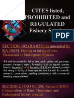 CITES Listed, Prohibited and Regulated Aquatic Wildlife in the Philippines