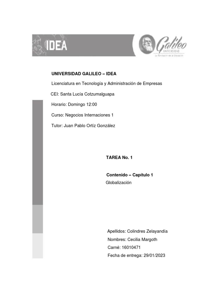 Impacto de la Globalización en Negocios | PDF | Globalización | Comercio