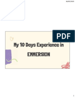 My 10 Days Experience in Emmersion