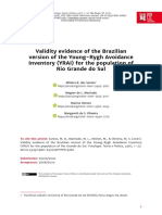 Validity Evidence of The Brazilian Version of The Young-Rygh Avoidance Inventory