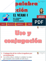 Gramática 5° - Semana 9 - El Verbo I - Conjugación y Verboides Con Respuestas