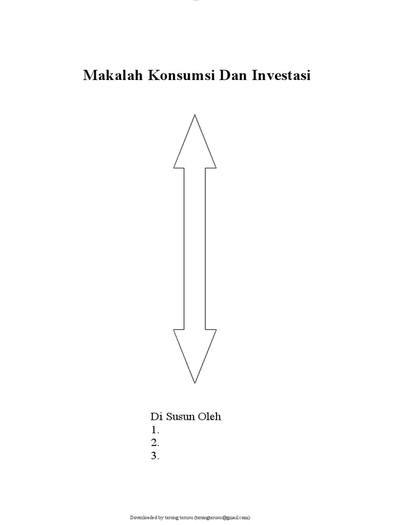 Makalah Konsumsi Dan Investasi PDF