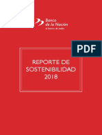 Banco de La Nación - Sostenbilidad 2018 PDF