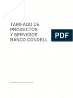 TarifadoCondell PDF