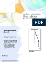 Analogija Harmonijskog Titranja I Jednolikog Gibanja Po Kružnici